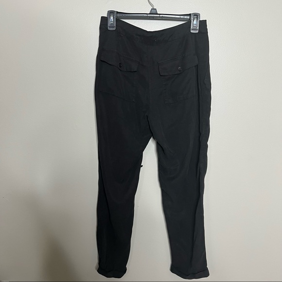 NWT Young, Fabulous & Broke (YFB) black cropped cargo/utility pants size small - Picture 7 of 11